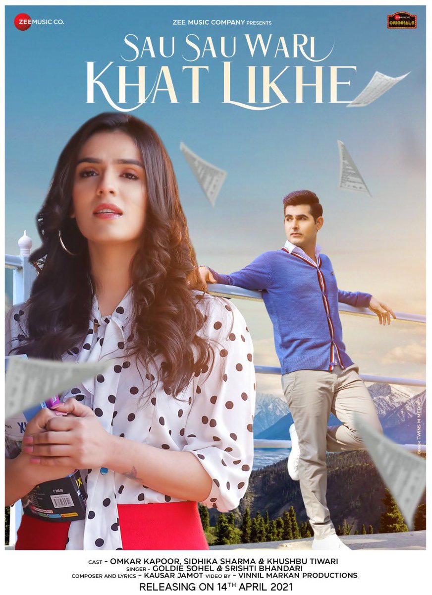 rubyraza's tweet photo. Gonna play #SauSauWariKhatLikhe as my daily BRANDNEW song on @LycaRadio1458 🇬🇧
#ZeeMusicOriginals @omkarkapoor @SidhikaS #KhushbuTiwari #KausarJamot @goldiesohel #SrishtiBhandari @VinnilM @minisha27 #SameerKhanna #ManeeshBhatt @anuragbedi @ZeeMusicCompany 🎵 https://t.co/77Q6qrBASS