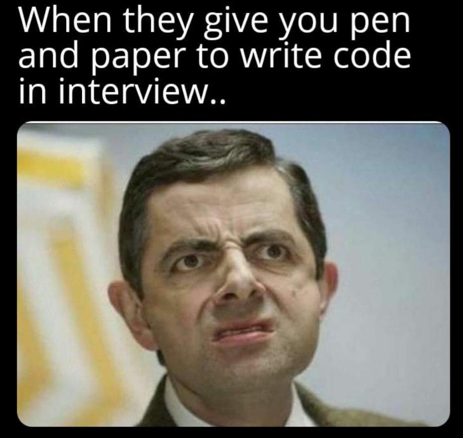 PR0GRAMMERHUM0R's tweet image. Coding interviews be like reddit.com/r/programmerhu…