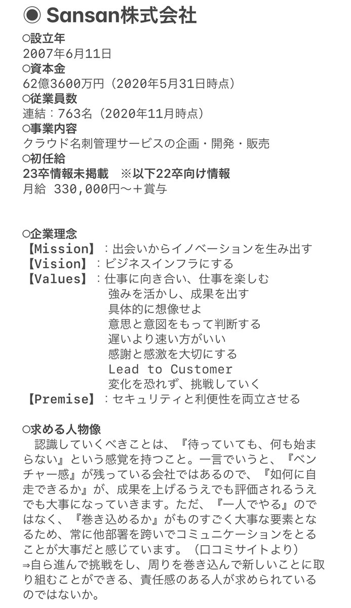 clutch_asnalo's tweet photo. 【🎁企業研究紹介🎁】
株式会社Sansan👏👏
サービス継続率なんと約99%以上!!
名刺管理システムの精度や機能が競合と比べて断トツで優れています!90%以上のシェアを持っているので、競合に脅かされることがない、とても魅力的な企業です🤩
#企業研究 #23卒 #Sansan #digmee https://t.co/wB8Wl076Ir