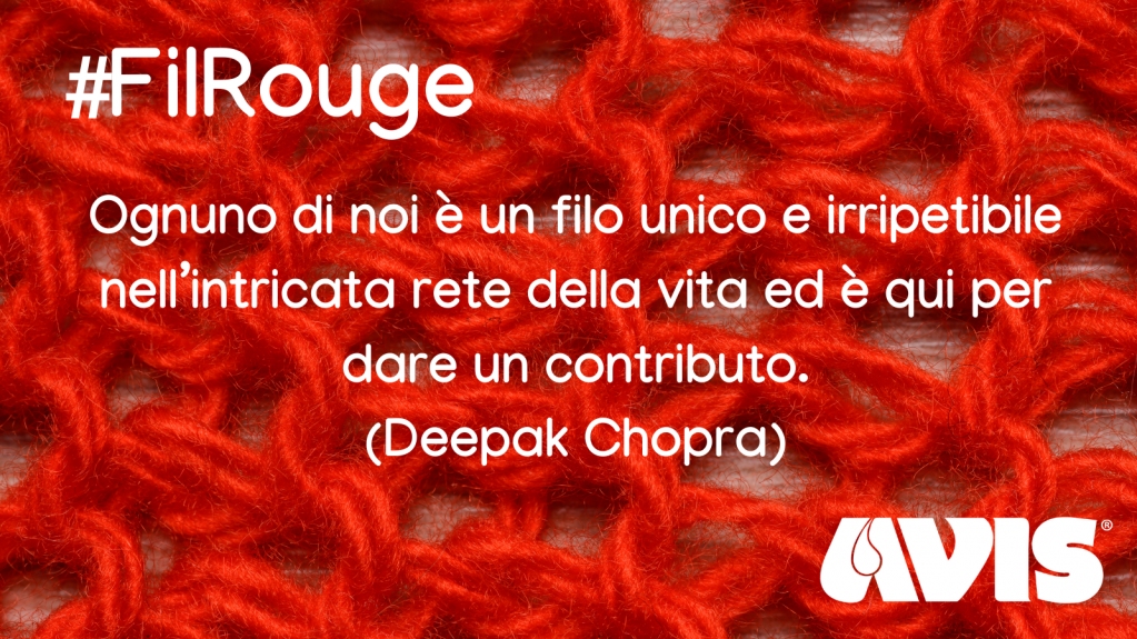 avisnazionale's tweet photo. #FilRouge, il filo che unisce donatori e riceventi, che collega tutti i donatori del mondo, che racconta storie bellissime di donazione.
Stiamo preparando grandi sorprese, restate con noi!
#Avis #WBDD2021 https://t.co/pL7dzitrVh