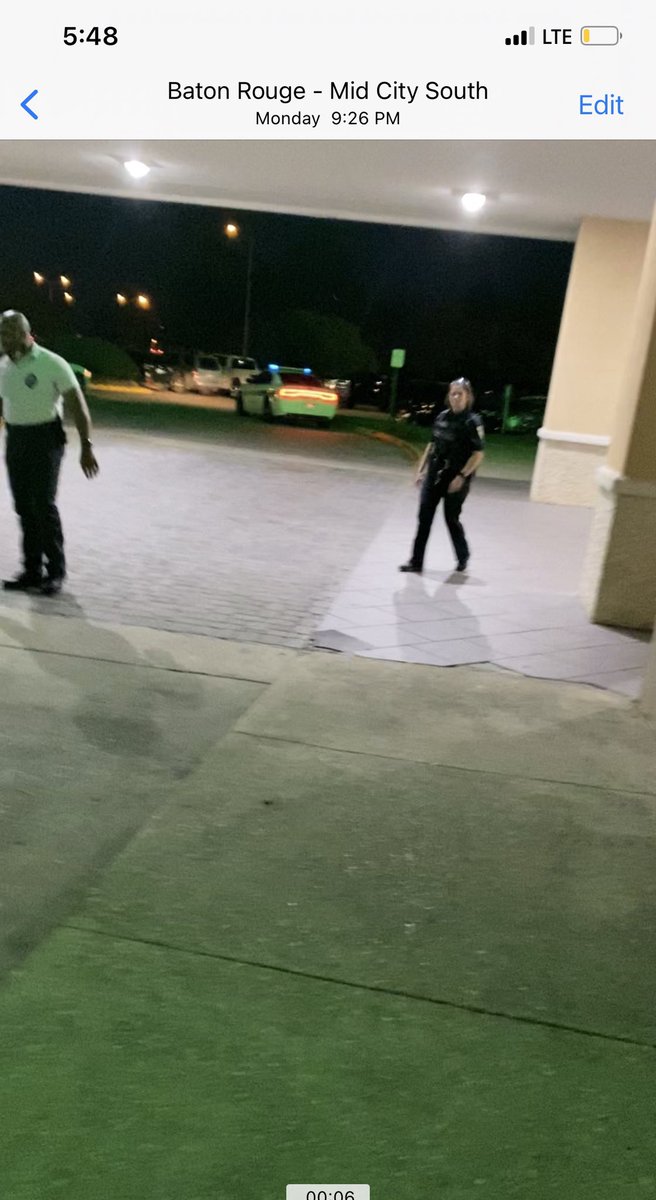CarrieGorgeous's tweet photo. @IHGCorporate @HolidayInn @holidayinnbtr look at joe your security! I am one woman staying alone clearly outside the property at this time why am I threat to him? This is dangerous I am worried for the safety of other guest who may actually engage with him unknowingly. https://t.co/7cBAGOlxRT