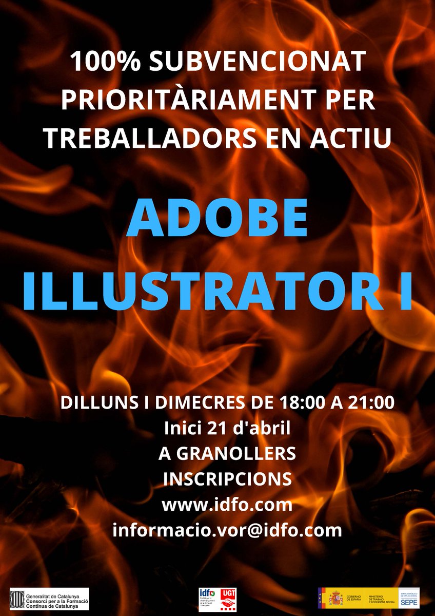 ÚLTIMA PLAÇA!! Sigues el primer en apuntar-te!!!!
#cursossubvencionats #IDFOformacio