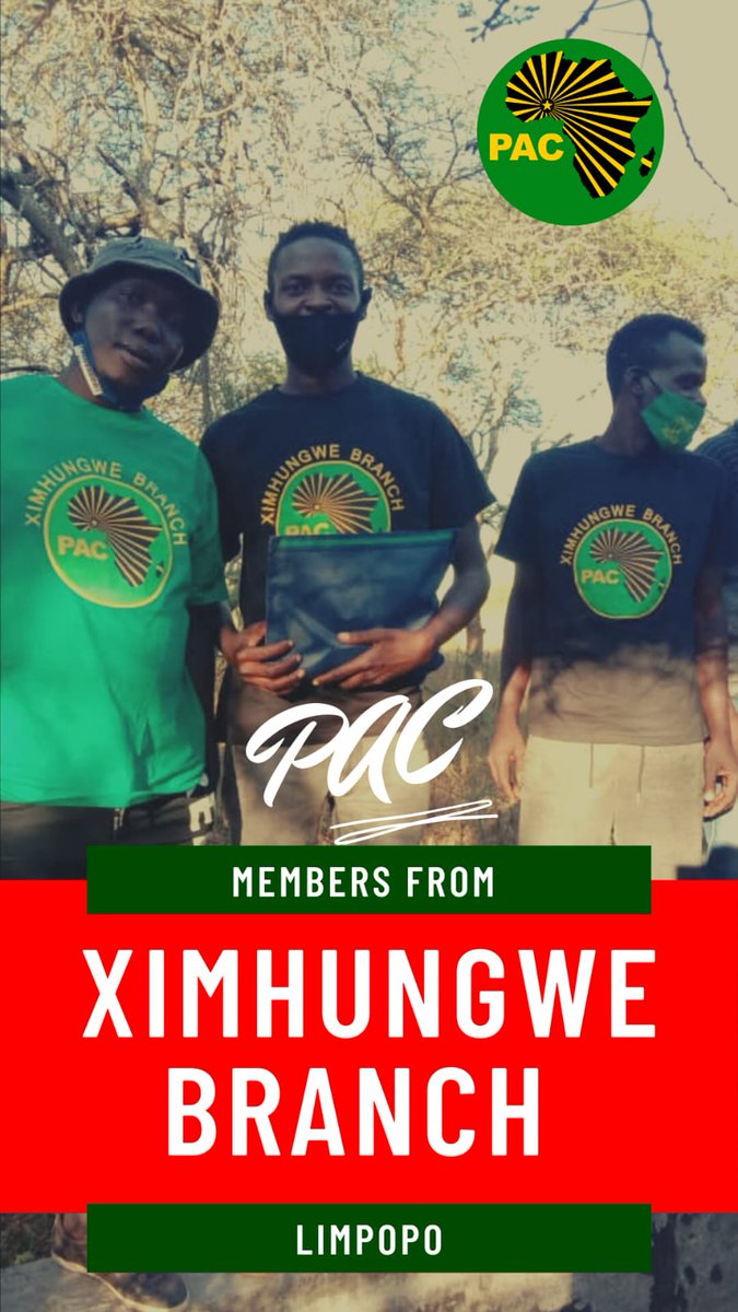 The PAC is a party that has a strong history of being representative of the true aspirations of our people, not for short-term gain but for inter-generational impact.

The people recognise the staying power of the party and identify with it

Vere Vere PAC.. <a href="/PACLimpopo/">PAC Limpopo</a> #Ximhungwe