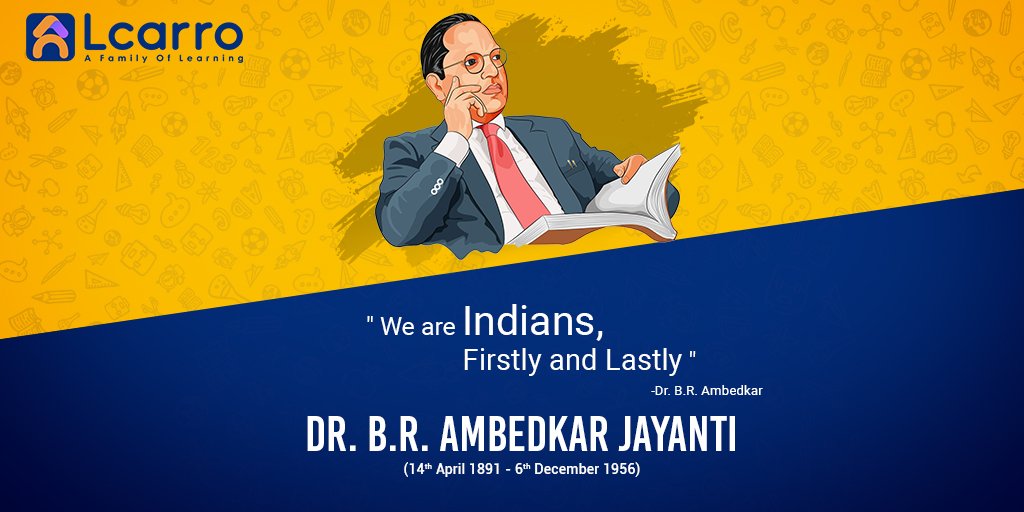 Bhimrao Ram Ji Ambedkar Jayanti

'We are Indian, Firstly and Lastly'

#lcarro #afamilyoflearning #ambedkarjayanti #AmbedkarJayanti2021 #ambedkarism #ambedkar #babasahebambedkar #ambedkarism #drbabasahebambedkar #babasaheb #bhimraoambedkar #drambedkar #prakashambedkar #bhimjayanti