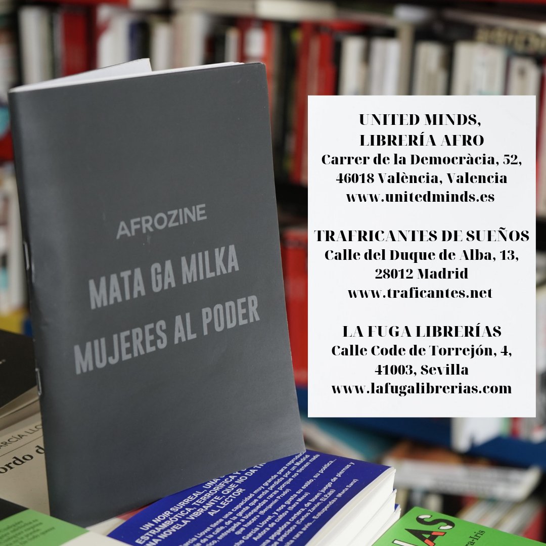 ¿Aún no habéis adquirido nuestro afrozine?
 Os dejamos donde podéis conseguirlo, pronto tendremos nuevas noticias.