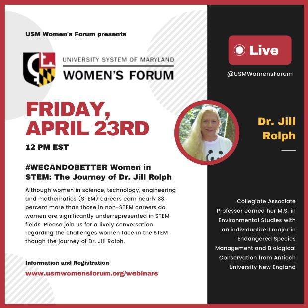 USMWomensForum's tweet photo. Join us this month for two PHENOMENAL webinars! ✨
Friday, April 23rd #WECANDOBETTER Women in STEM: The Journey of Dr. Jill Rolph and Friday, April 30th #MetooIndia Movement hosted by Dr. @pallavi_guha! 

Register now! https://t.co/ouJkvXv45J https://t.co/qlOCu9hHEh