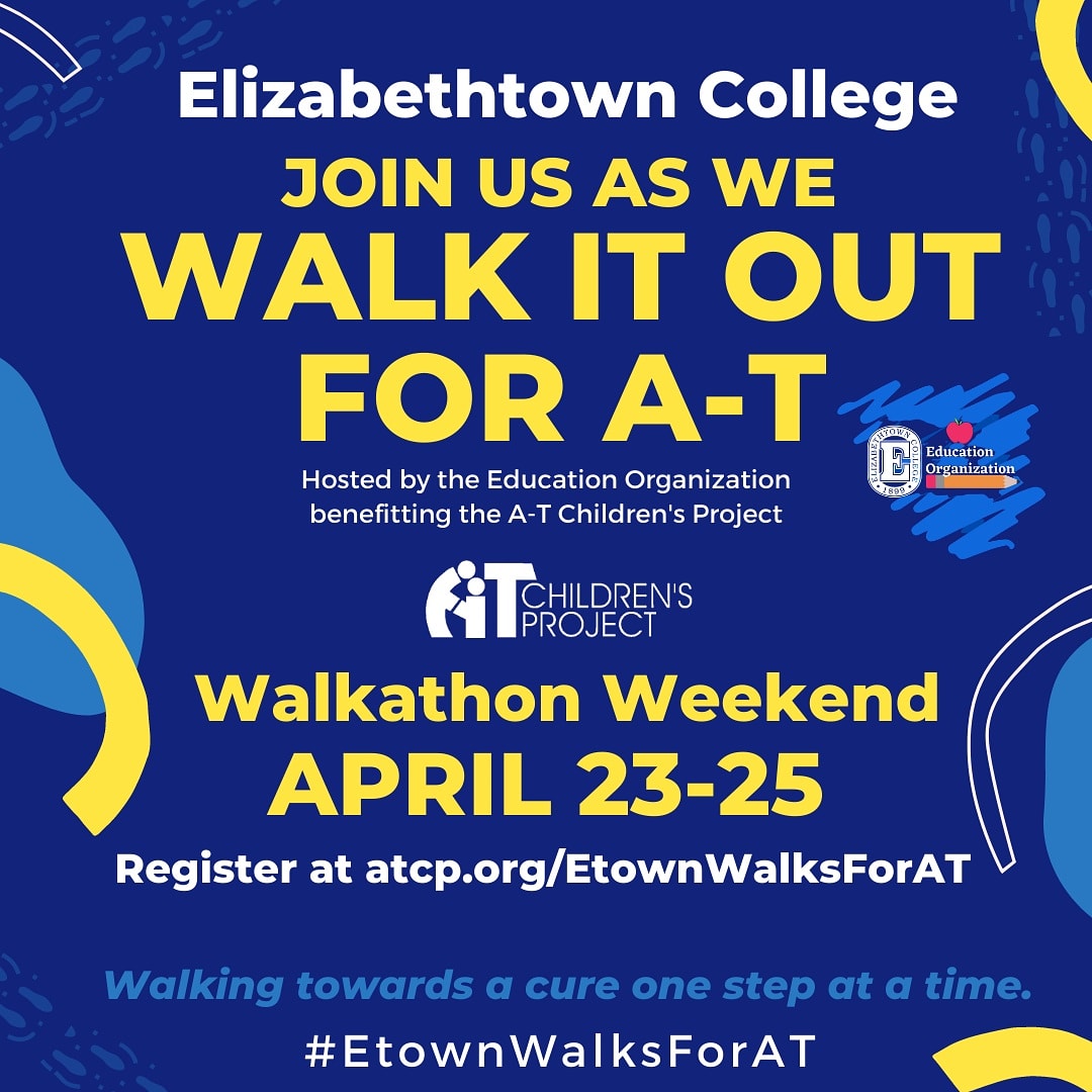 We've already raised over $1,500! 🎉
 <a href="/EtownCollege/">Elizabethtown College</a> community, you can still join and donate for our #EtownWalksForAT event, help up pass our goal of $2,000 and support <a href="/ATCure/">A-T CP</a> ! Virtual Walkathon Weekend is coming, grab your friends and set a goal!
linktr.ee/EdOrg
