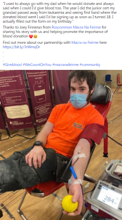 Giveblood_ie's tweet photo. #WeCountOnYou #Giveblood #Macranafeirme #community #RoscommonMacra https://t.co/HsDMM1sQZx