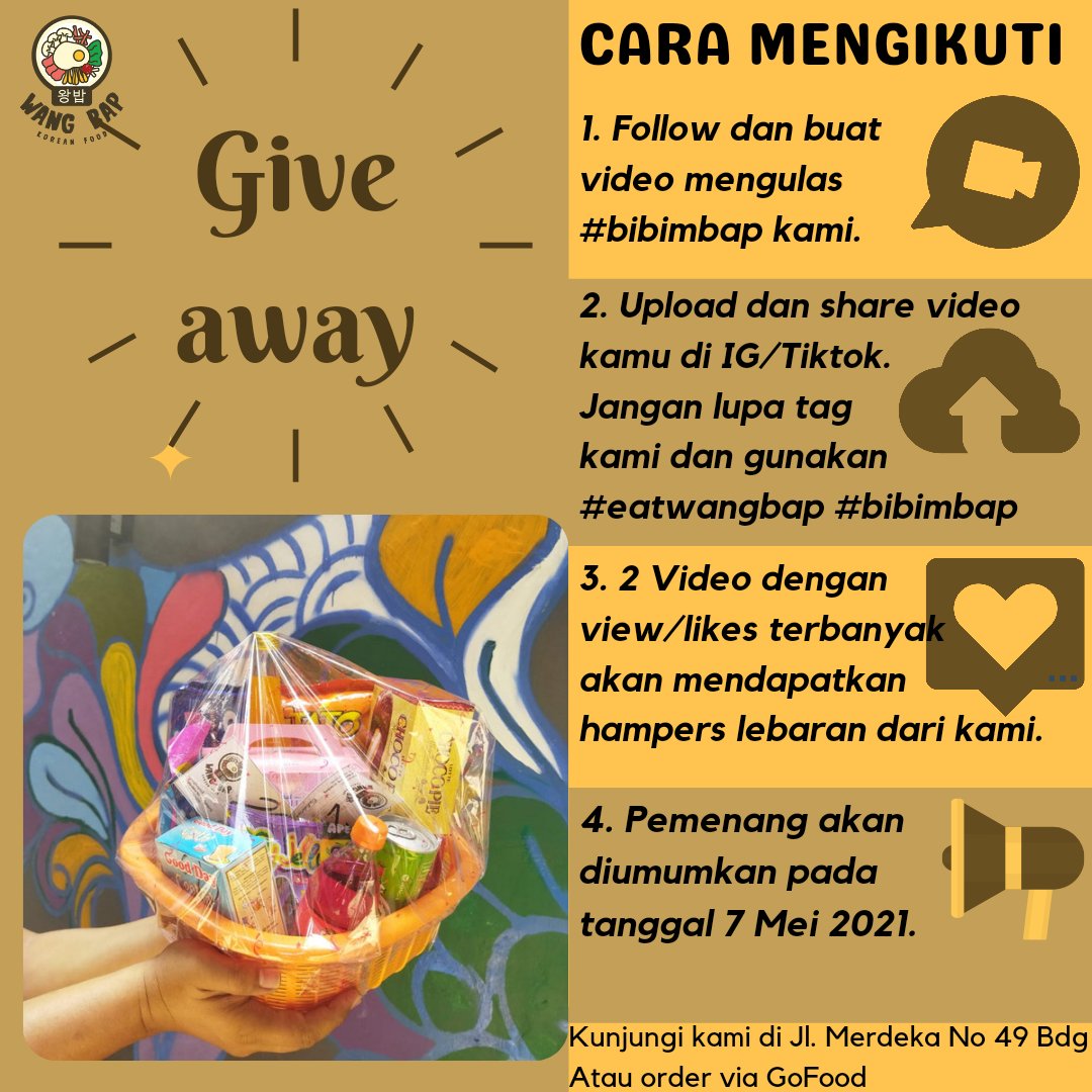 #giveaway #GiveawayRamadhan #giveawaybandung #Hamperslebaran #parcellebaran #bibimbap #infobandung