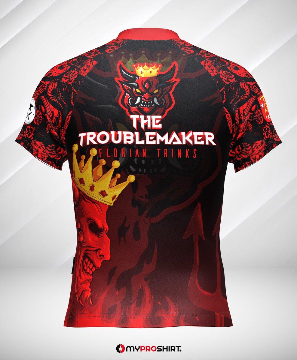 ProShirt's tweet photo. 👕 Individuelles Shirt-Design 👕
🆕️ Florian Trinks
▶️ https://t.co/j08ilgPBtx
#dartshirt #customdesign #individual #darts #darttrikot #jersey #theartforce #pdc #steeldarts #dressed4success https://t.co/mzrog6xDks