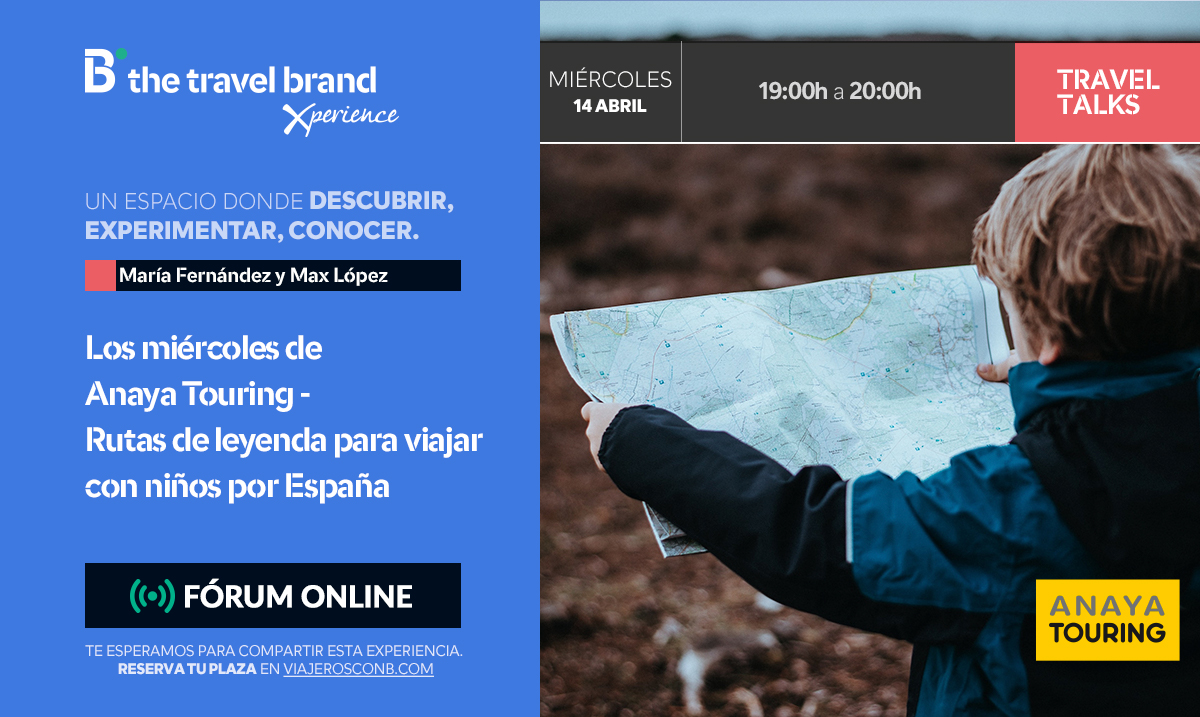 ¿Quieres descubrir nuestra última novedad editorial? Acompáñanos en los #LosMiércolesdeAnayaTouring con <a href="/bthetravelbrand/">B travel</a> y averigua por qué #RutasDeLeyenda es un libro fantástico y especialmente pensado para viajar en familia. ¡Os esperamos las 19.00 h!
👉 bit.ly/3mLklch