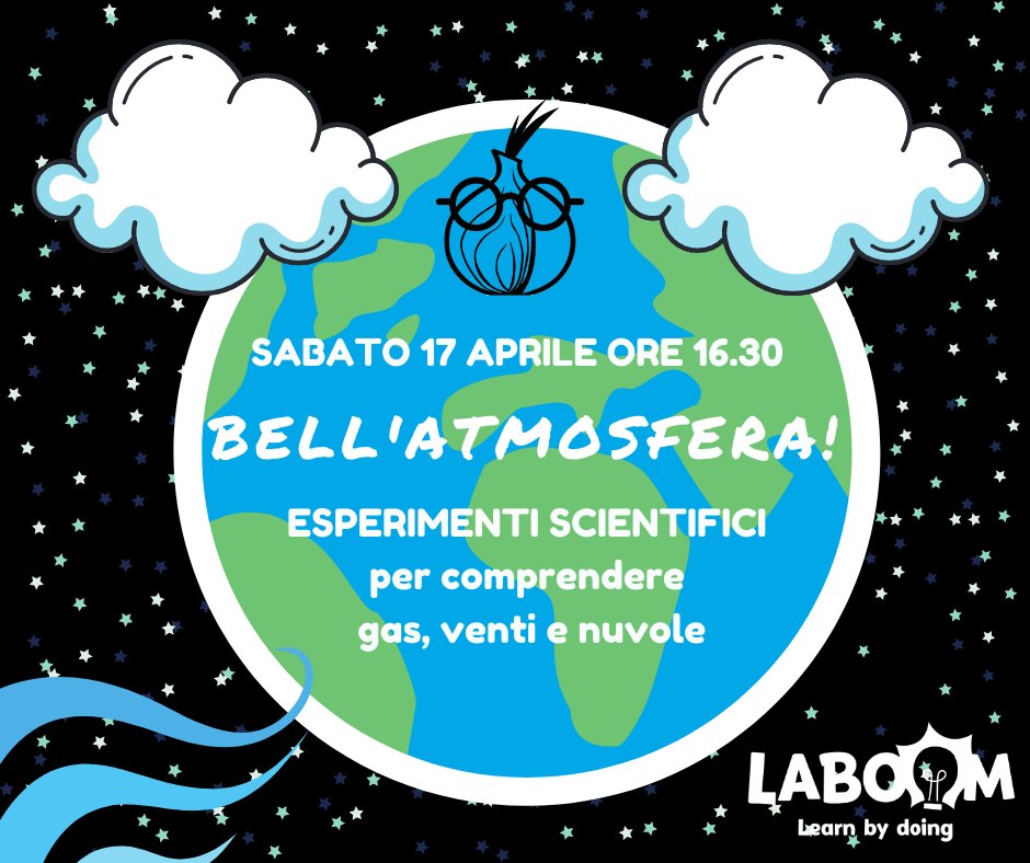 Non sai come rispondere alle domande impossibili dei tuoi figli sul cielo, le nuvole, i gas? Lascia che ci siano loro stessi a scoprire le risposte con gli #esperimenti #scientifici 🧪 di #scienzacipolla! Sabato 17 h16:30 tutti scienziati!👩‍🔬👨🏾‍🔬 
 👉 buff.ly/3e4OqQp