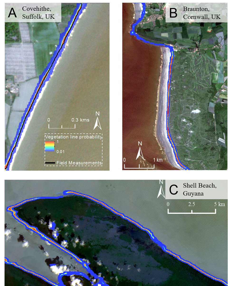 New manuscript in @IJRemoteSensing @Cambridge_Uni @BirkbeckUoL

VEdge_Detector uses convolutional neural networks to automatically detect coastal vegetation edges in @planetlabs imagery. 

#climatechange #sealevelrise #coastalrisk #coastal #erosion
 tandfonline.com/doi/full/10.10…