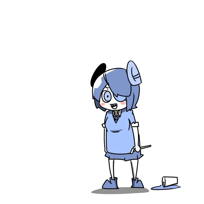 ジュースこぼしてる天龍ちゃん 