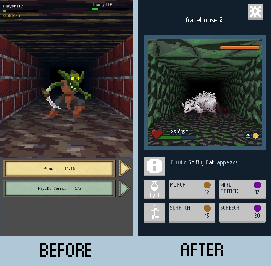 VaskivoDev's tweet photo. One year ago, @nmat and I entertained ourselves by building a game prototype in the easter weekend.
Seven months later I quit my job and picked it up, trying to make it a reality.
In some weeks, I plan to release it to the world.
Here's an April 2020/2021 comparison. https://t.co/Y9uf1VJswc