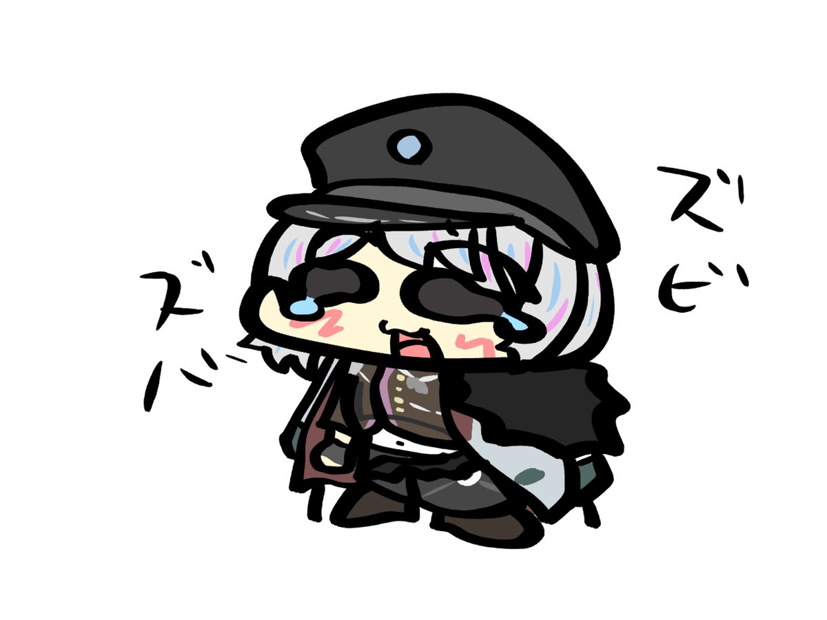 うれし泣きする烏丸帷さんのイラストです 烏丸帷 ちゃぷりーぬのイラスト