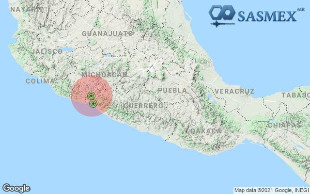 SASMEX's tweet photo. #Sasmex al momento: posible zona epicentral, #TenemosSismo más información en https://t.co/0wBTFnPFUk @Sasmex https://t.co/eALYjqWrNl
