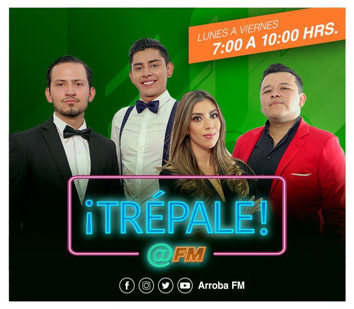 trepalefm's tweet photo. YA DESPIERTENSEEEEN AL MILLÓN ✨
Es miércoles 🥳 lo que significa que hoy tendremos:
- Barras del clima
-Los #ExpedientesSecretosTrépale 🔞
-El #TopTrendy 5️⃣
-Mandadas #ALaFruta 🍓
Y mucho más en @ArrobaFMOficial ✅ https://t.co/OQJmsWF6rR