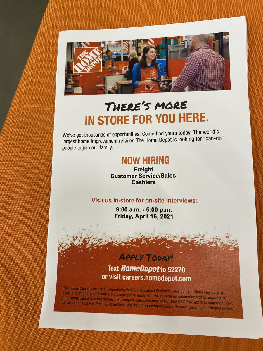 @THDLauraTebeau (@tebeau_laura) on Twitter photo Walk in interviews at Sandusky Home Depot. Friday 4/16/21. Come join our family <a href="/3866/">THAIS</a>. <a href="/joshrayl352/">Josh Rayl</a> <a href="/LSchigel/">Chris Schigel</a> <a href="/collinshd/">mikecollins</a> Walk in interviews at Sandusky Home Depot. Friday 4/16/21. Come join our family <a href="/3866/">THAIS</a>. <a href="/joshrayl352/">Josh Rayl</a> <a href="/LSchigel/">Chris Schigel</a> <a href="/collinshd/">mikecollins</a>