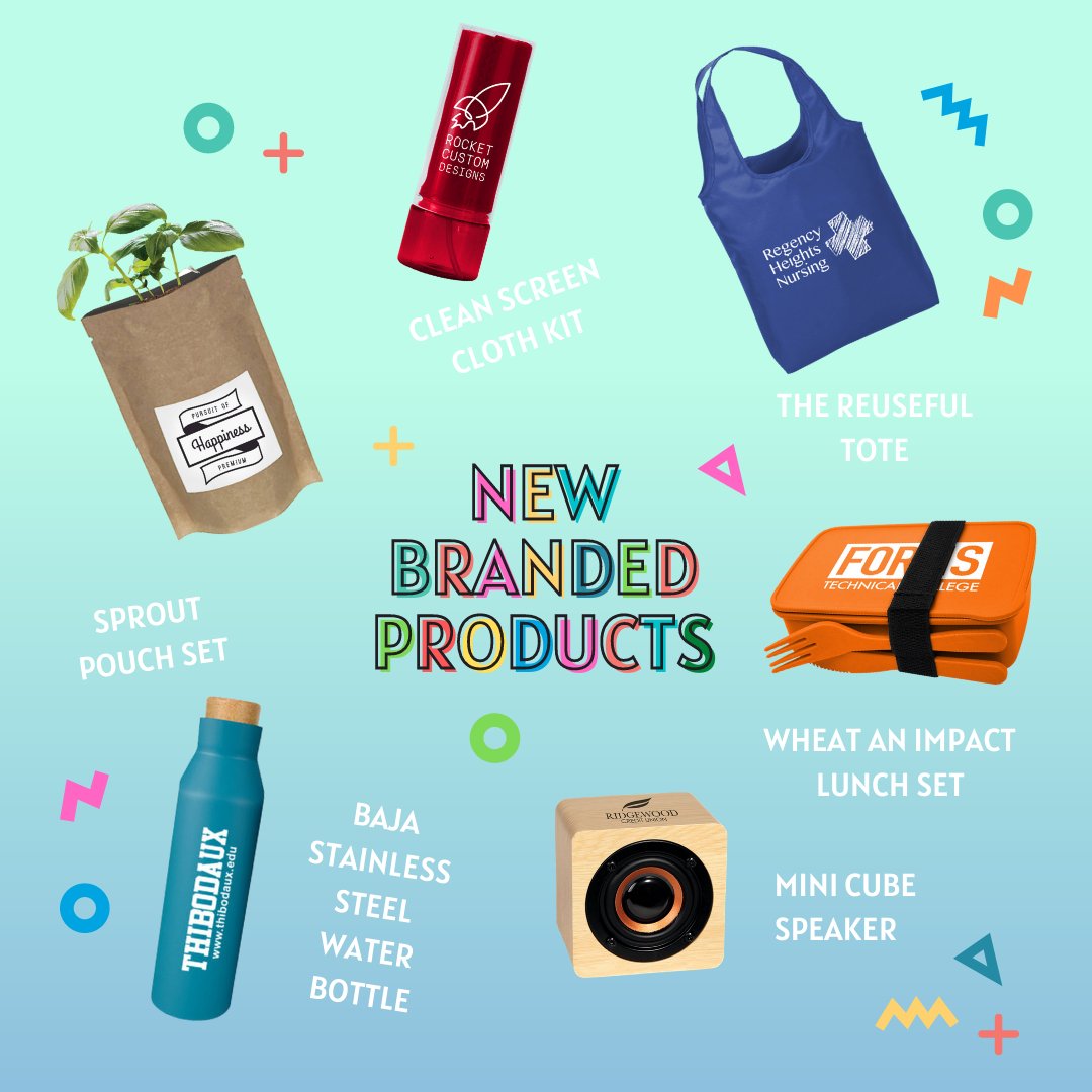 Did you know that we have promotional products on our website? Now you have the service you trust with new brands you'll love! You can add your logo, artwork, or other details to make it a personalized experience for your brand. Want to learn more? See l8r.it/N4Y8