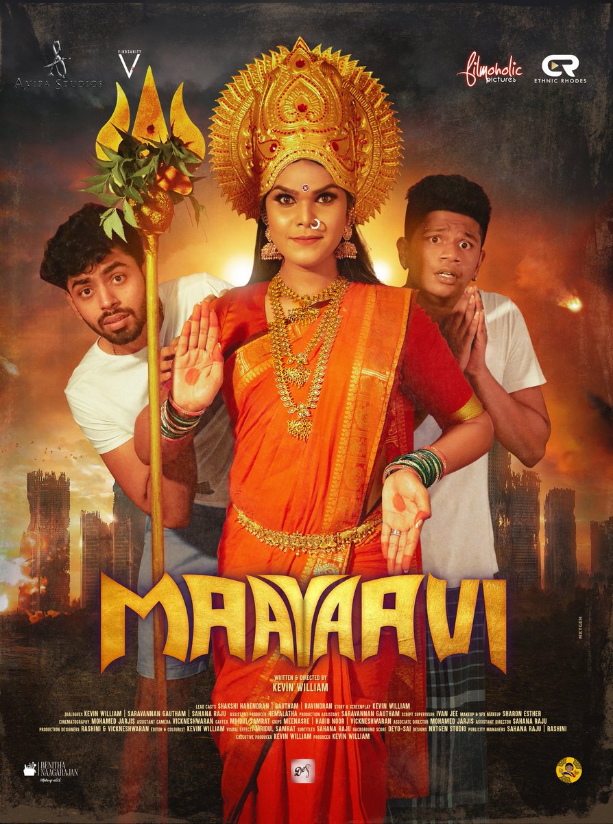 MeraNaamKevin's tweet photo. #KW3 is titled as #Maayavi 🔱! Wishing everyone a Blessed Tamil New Year! ❤️

Presenting to you the First Look of #Maayavi, an Avant Garde Black-Comedy Fantasy Film 🔮

Stay tuned! 💯

#AKevinWilliamFilm #FilmoholicPictures #MaayaviTheFilm https://t.co/LUof5z8M9b