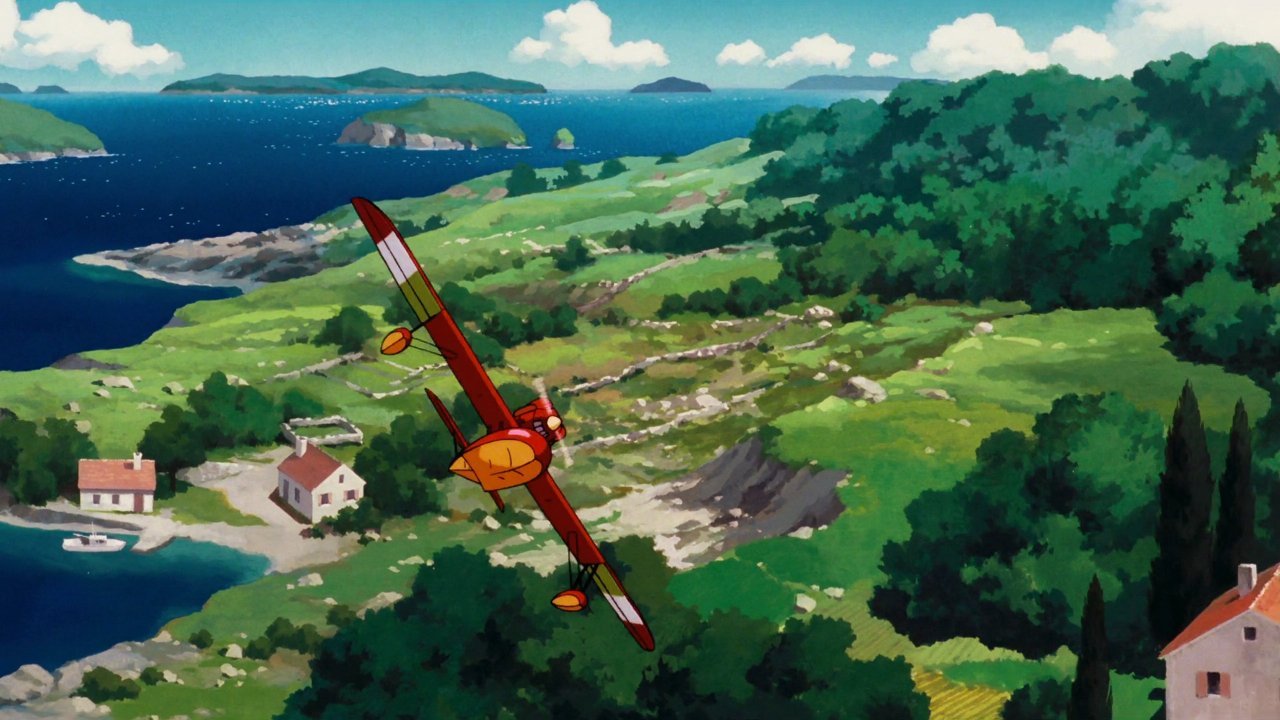 Tohad Backgrounds From Porco Rosso Kurenai No Buta 紅の豚 1992 Studio Ghibli T Co Qdubgv2srw Twitter