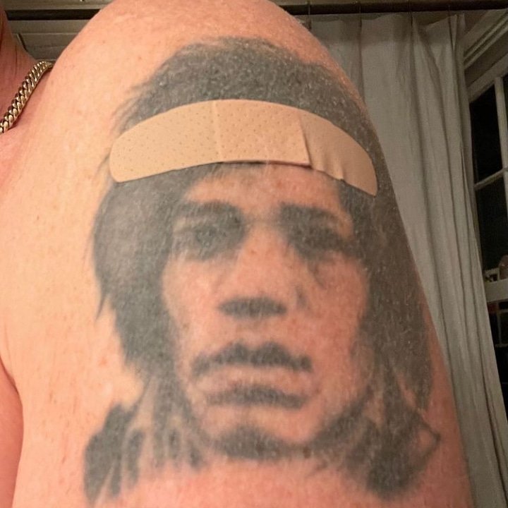 Flea Jimi Hendrix Tattoo