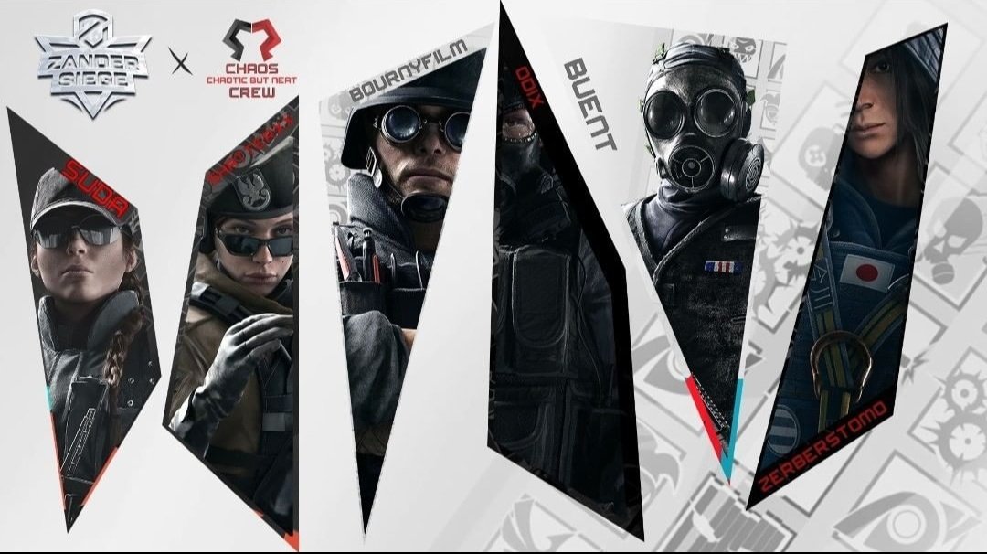 Noch 3 Tage dann geht's wieder rund! Der #ZanderSiege #7 Cup steht vor der Tür. In dem Zuge wollen wir euch unser Lineup präsentieren. 
<a href="/bournyfilm/">bournyfilm</a> Team Captain
<a href="/ShatterXxlive/">ShatterXx</a> 
<a href="/Suda_Smith/">Suda_smith</a> 
<a href="/OdixYT/">Odix 🎮</a> 
@buent09
<a href="/MauricePfeiffe5/">Maurice Pfeiffer</a> Standin
<a href="/nessi16799/">Nessi99</a> Analyst
#ChaosCrew ❤️