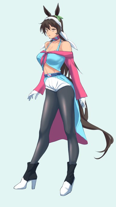 カツラギエースがモチーフのらくがき 