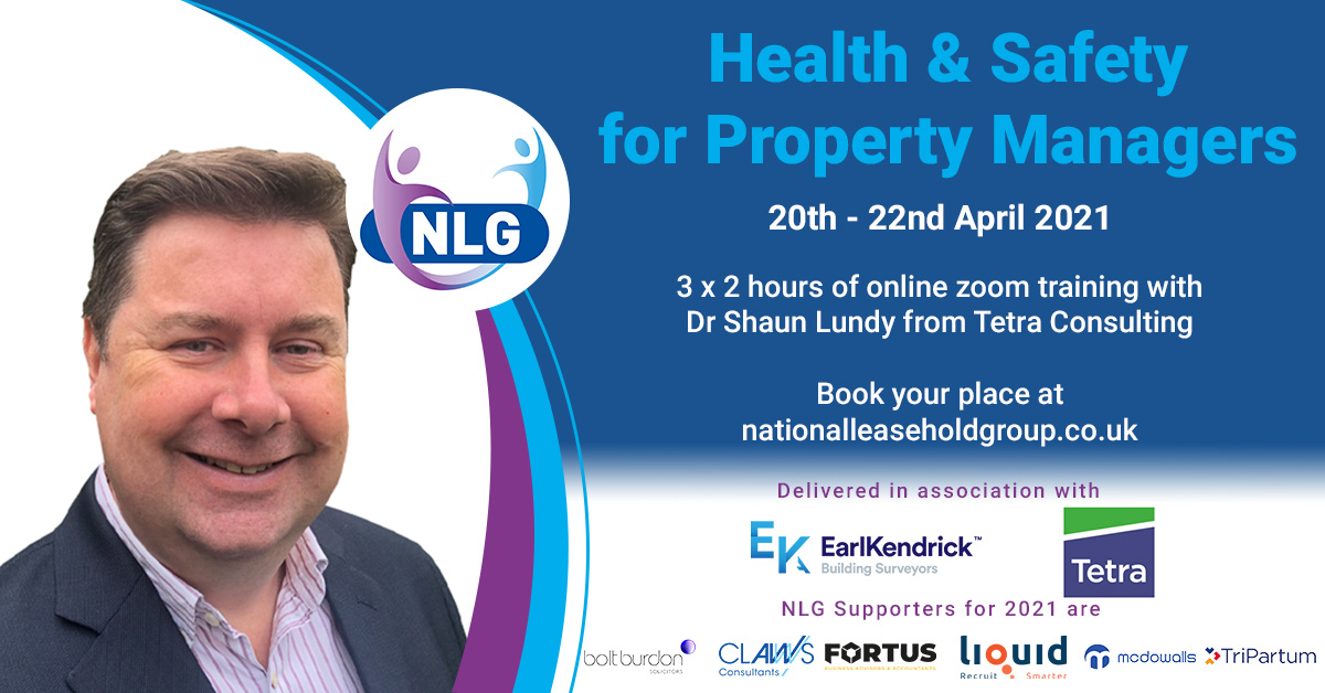 NLG (@nlgroup_uk) on Twitter photo Have you booked your place at our Health & Safety for Property Managers training? Taking place over three sessions led by <a href="/shaunlundy/">Dr Shaun Lundy</a> this is not to be missed.
Thanks to our asset management partners <a href="/EarlKendrick/">Earl Kendrick</a> and <a href="/LtdTetra/">Tetra Consulting Ltd</a>
Book your place here: ed.gr/dbsif Have you booked your place at our Health & Safety for Property Managers training? Taking place over three sessions led by <a href="/shaunlundy/">Dr Shaun Lundy</a> this is not to be missed.
Thanks to our asset management partners <a href="/EarlKendrick/">Earl Kendrick</a> and <a href="/LtdTetra/">Tetra Consulting Ltd</a>
Book your place here: ed.gr/dbsif