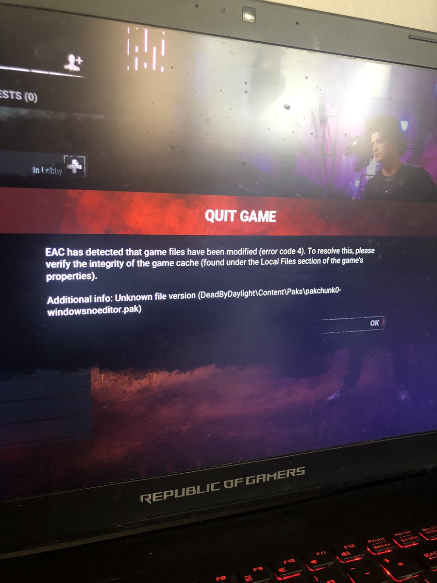dwelf by daylight on twitter ezregaming27787 something may have gotten corrupted while updating validating your game files will fix this https t co ofagvxk9n8 twitter