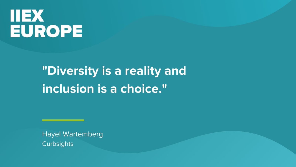 Greenbook's tweet photo. How do you go about conducting research to include diversity?
https://t.co/BiQCqX7tTo
#MRX #IIEXeurope #IIEX #GreenBookEvents #diversity https://t.co/IavPYUFa41