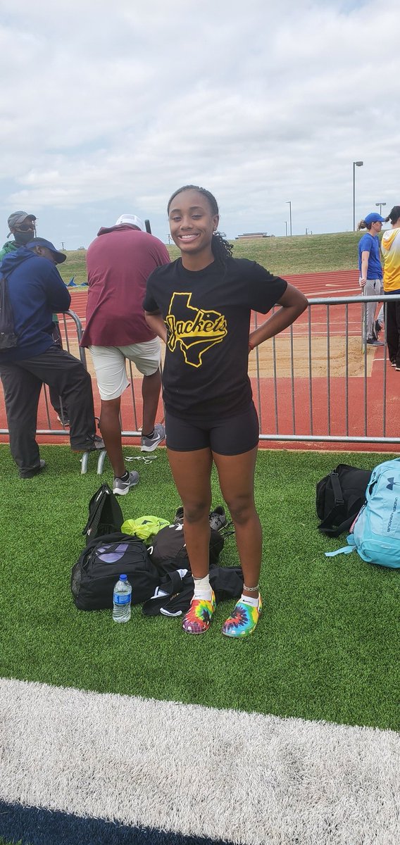 CoachWafer's tweet photo. Sophmore Melijah Bowman finishes up triple jump with a PR of 35'8". We are very proud of how she jumped into TJ 3 meets ago and improved each meet. Great job! #IGTBAYJ #DenisonTrack #WeRunTrackToo @lady_dhs https://t.co/TLpuV8e4Ha