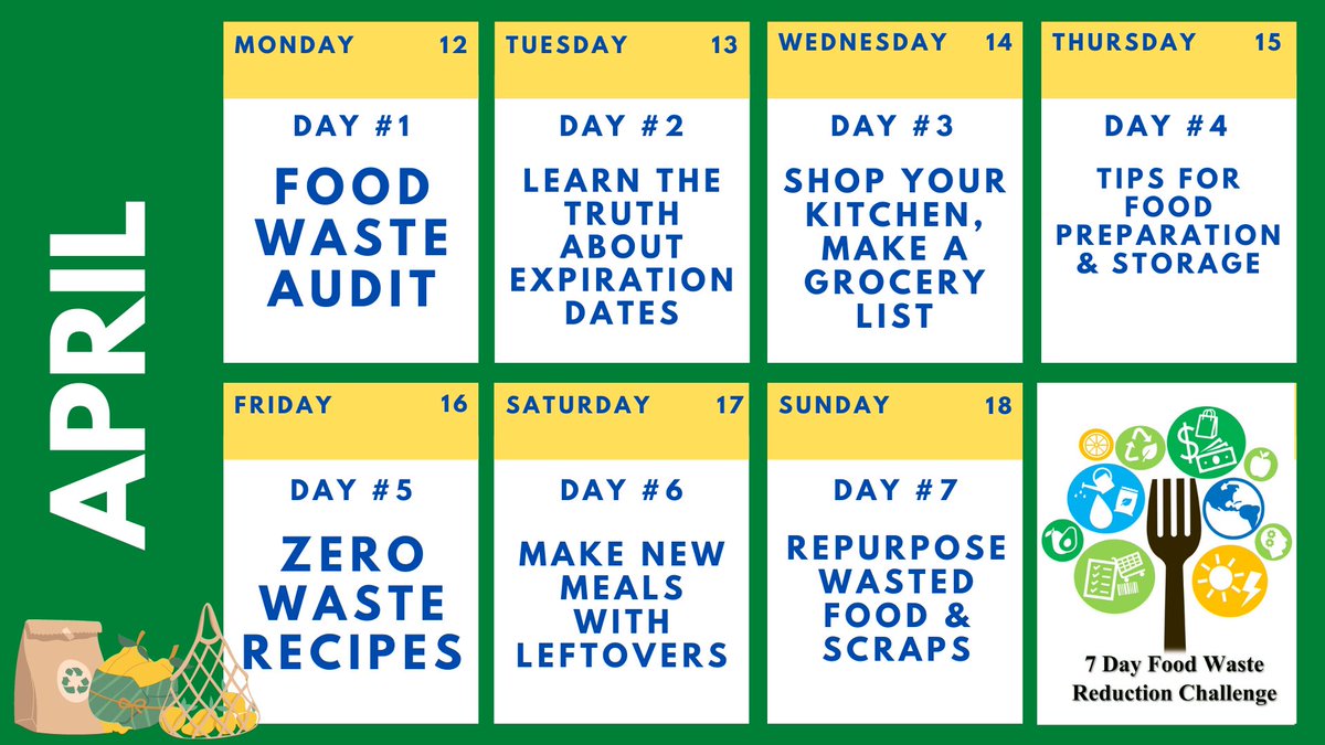 INFEWSER's tweet photo. Day 3 of the 7 Day Food Waste Reduction challenge focuses on shopping lists &amp; knowing what you already have on hand. Learn more at: https://t.co/J5Kjf0CJZB
#CancelFoodWaste 
#foodwaste https://t.co/8aYqS6eW5K