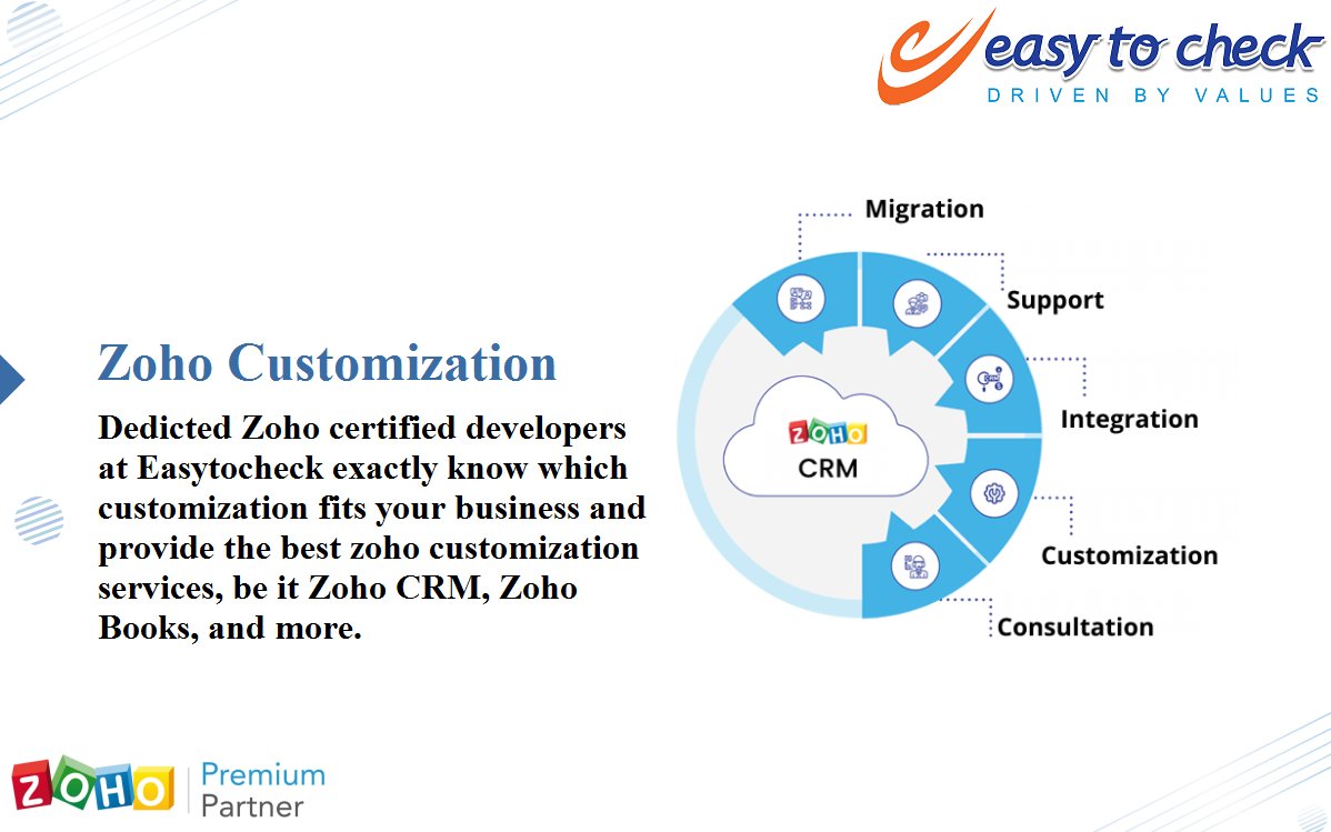 easytochecksoft's tweet photo. #Zoho #Customization
Dedicted Zoho #certified #developers at Easytocheck exactly know which customization fits your business and provide the best zoho customization services, be it Zoho #CRM, Zoho Books, and more..
🌐 https://t.co/ncKa8wesEA
📞 +1415 830 6245 https://t.co/bm7mT1kX3x