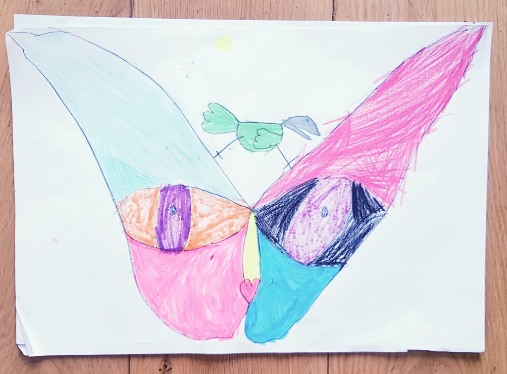 TheMorgans8's tweet photo. @OPAK_2MH I was just introduced to the painting entitled 'Cat and Bird' by Paul Klee. 😊 (Loving the lesson planning 👍🏼) https://t.co/vyxlJdlR9k