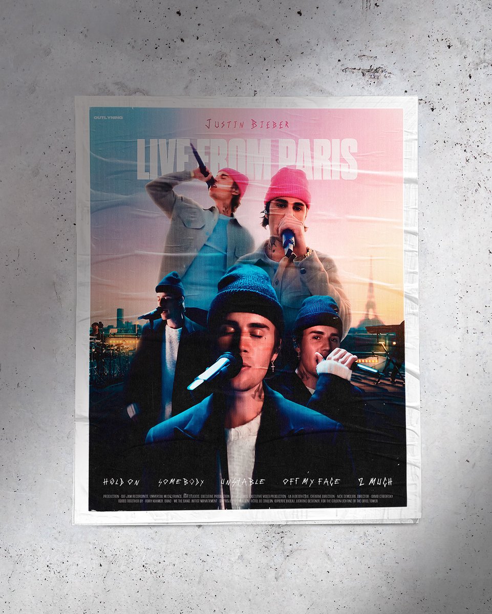 Live From Paris ✨ Poster by me 🎨