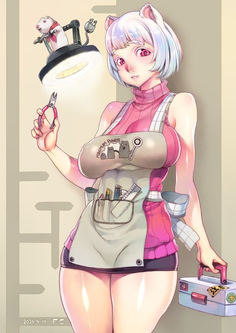 pixvリクエスト #メローナ #フェレット #プラモデル工具 #おっぱい #オリジナル #モンスター娘 #アルビノ https://t.co/S5zXgN2bH8 