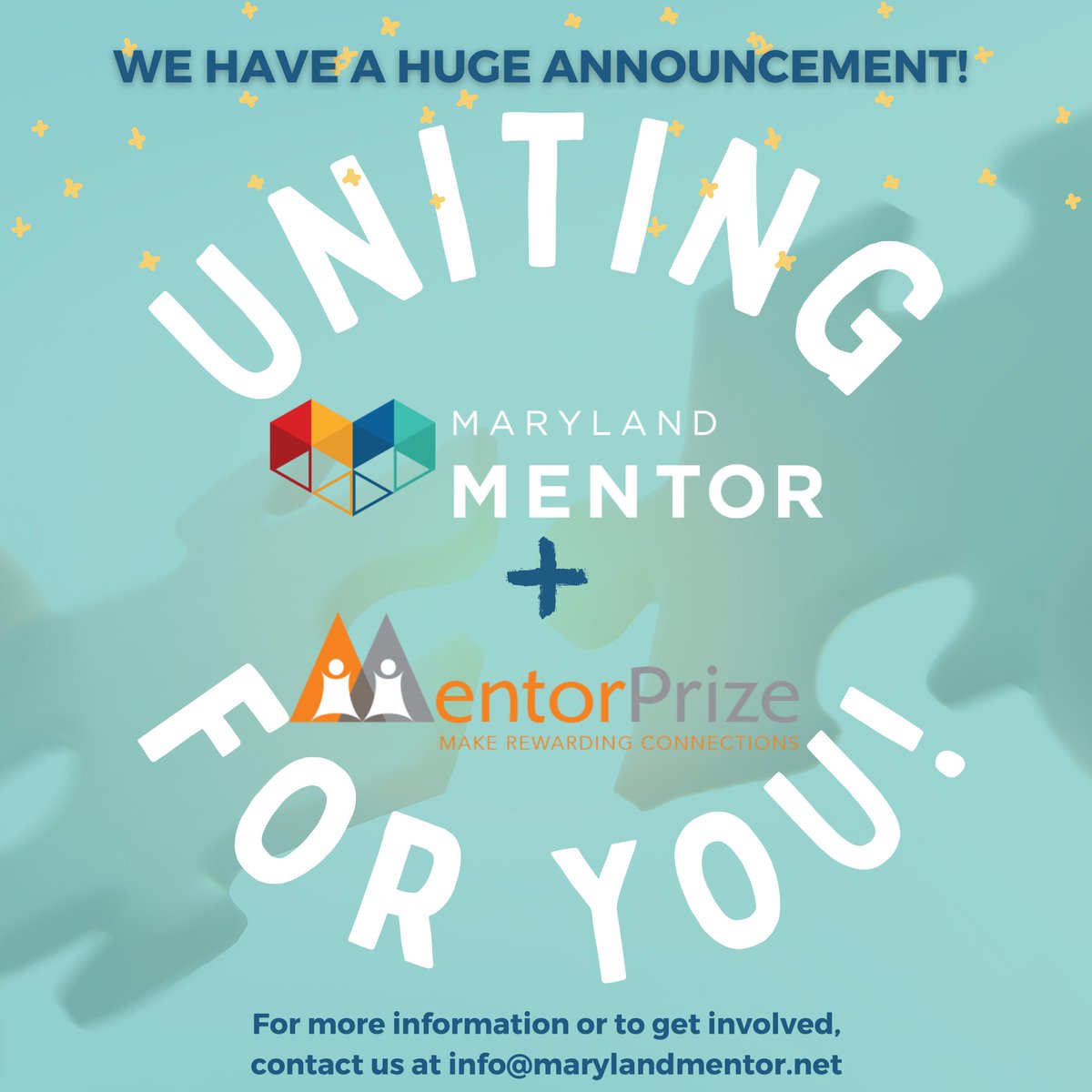 MentorPrize's tweet photo. MentorPrize is excited to announce that it merged with Maryland MENTOR (https://t.co/Dt3FHQHBBW)  earlier this month, creating a new entity that will expand mentoring opportunities and mentoring program services in the DC region. We look forward to sharing more details soon! https://t.co/MF6eXlDvHr