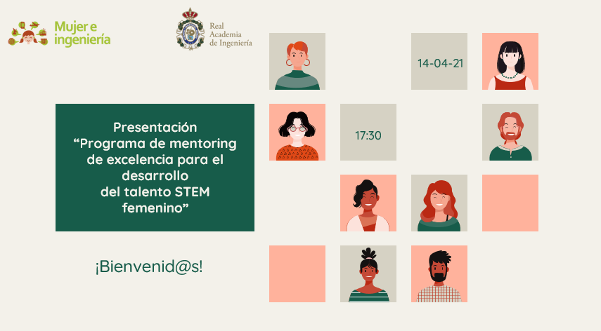 Mujeringenieria's tweet photo. Hoy presentamos el "Programa de mentoring de excelencia para el desarrollo del talento #STEM  femenino". GRACIAS  @Adif_es @Mujeres_Energia @Airbus @caminosmadrid @DellTechSpain @EdpRenewables @IdomGroup @NipponGasesESP @oracle_es @RedElectricaREE @SiemensGamesaES @Telefonica https://t.co/OySU4Kl89t