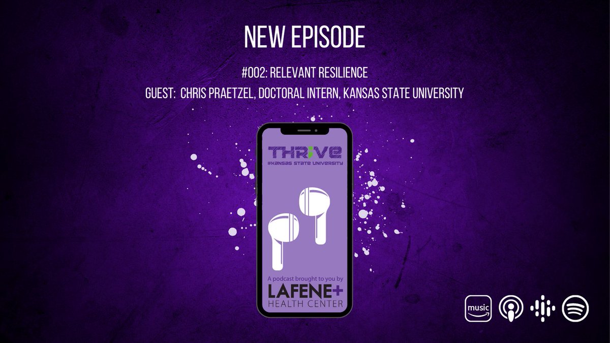 NEW EPISODE ALERT! Take a listen to our first episode in our resiliency series with guest speaker Chris Praetzel, Doctoral Intern for KSU Counseling Services.