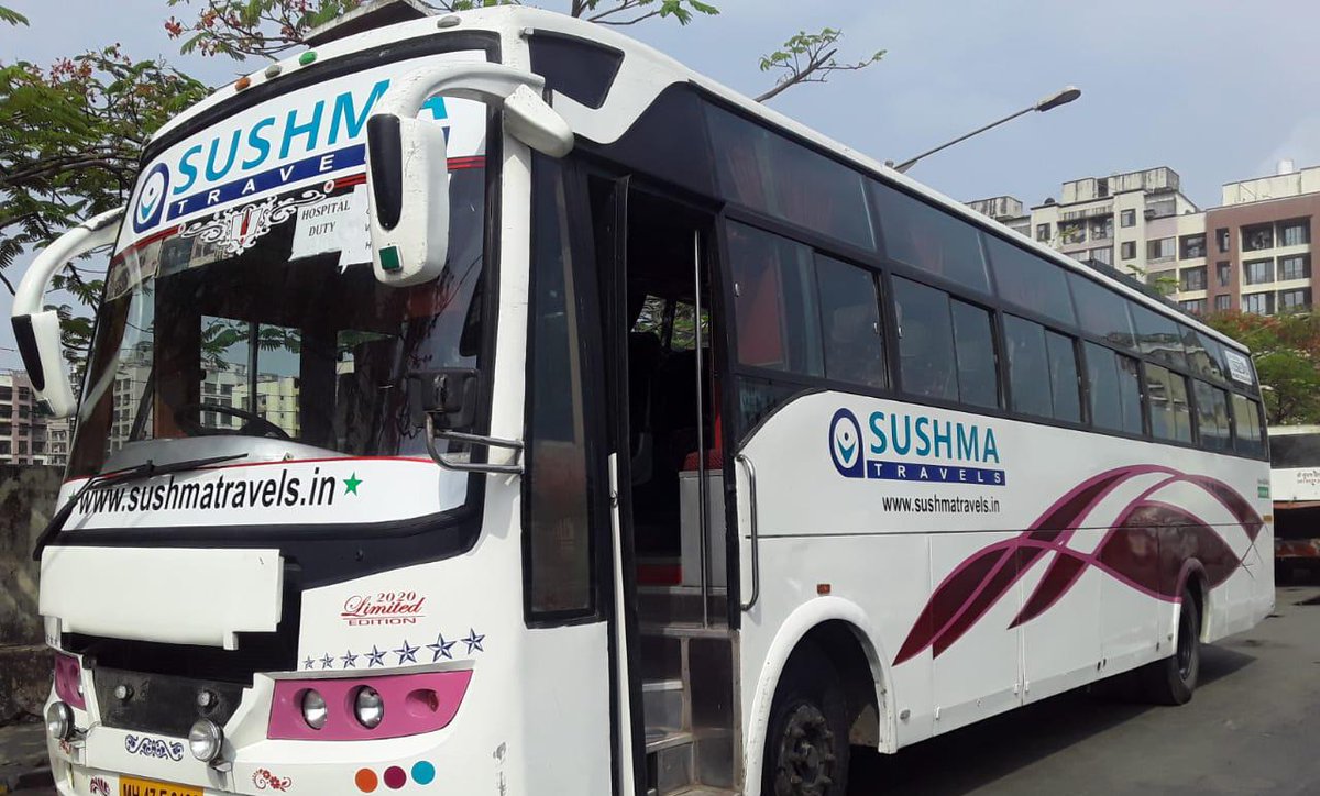 sushmatravels's tweet image. #busonrent #busonhire #busoncontract #employee #transporation in #Mumbaikar #OfficeBus