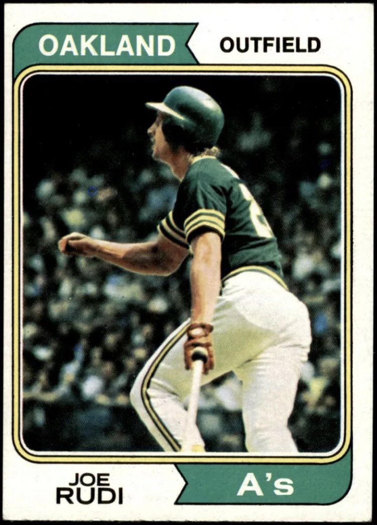 CardboardHistry's tweet photo. A great bar bet for you:
In 1972, who shared the AL lead in triples (9) w/ this #As OF? Wasn’t #MicktheQuick or little #FreddiePatek but this 6’2” 205 lbs #RedSox CATCHER!😳 He’d win #ALROY & go on to 11 All⭐️ games & #HOF (& 37 more career triples over next 21 seasons.😀) #Pudge https://t.co/OyK00d34E0