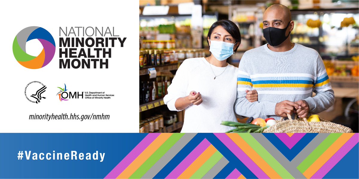 We all have a role in helping racial and ethnic minorities and #AIAN communities get #VaccineReady this #NMHM2021. Visit the <a href="/MinorityHealth/">Minority Health</a> website to join their call to action. buff.ly/2X22FOH