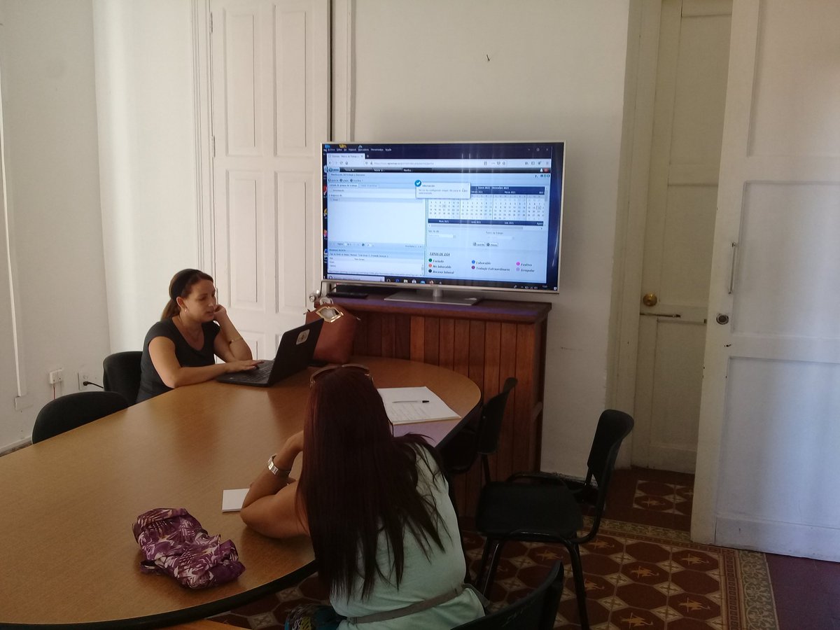 EPROMAP's tweet photo. [#CubaInformatiza] Comienzan desde ayer las capacitaciones a los especialistas de Capital Humano para la implementación en #EPROMAP del Sistema Integral #DISTRA Sistema de Capital Humano con  #XETID, dando cumplimiento a nuestra Estrategia de Informatización.

#VamosPorMás #Cuba https://t.co/DBO1DJqcVG