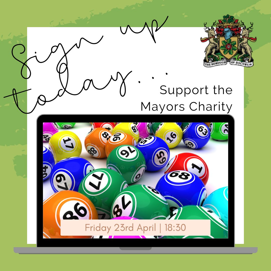 Mayor, Cllr. Terry Douris would like to invite you to join his Bingo Night, to raise money for Sunnyside Rural Trust 🙌🏼
Don’t miss this event, with 6 games &amp; prizes to be won 🏅
Tickets can be purchased online &amp; zoom details will be sent out closer to the time 📩
Link in bio ☝🏼