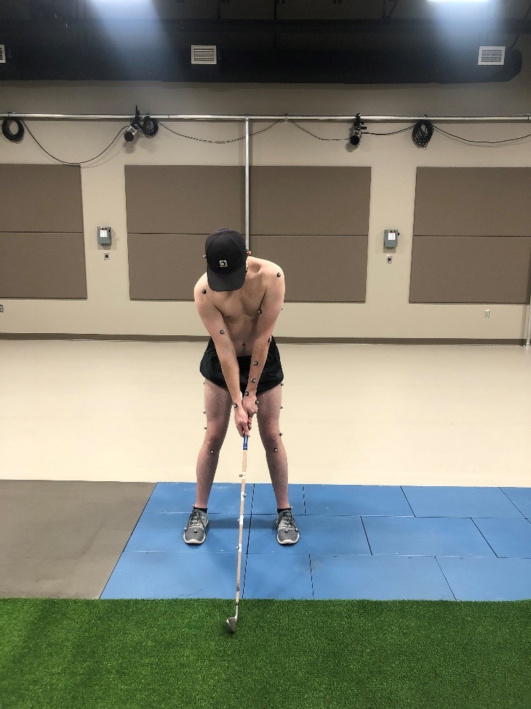 UNOBiomechanics's tweet photo. Research Spotlight: Garrett Eggleston, a Graduate Assistant on Dr. Knarr’s team, has built a golf analysis lab from the ground up. Golf has been a passion of his for a long time and he hopes to use the lab to study movement patterns during golf and how they relate to injury. https://t.co/IsoXHVTeqy