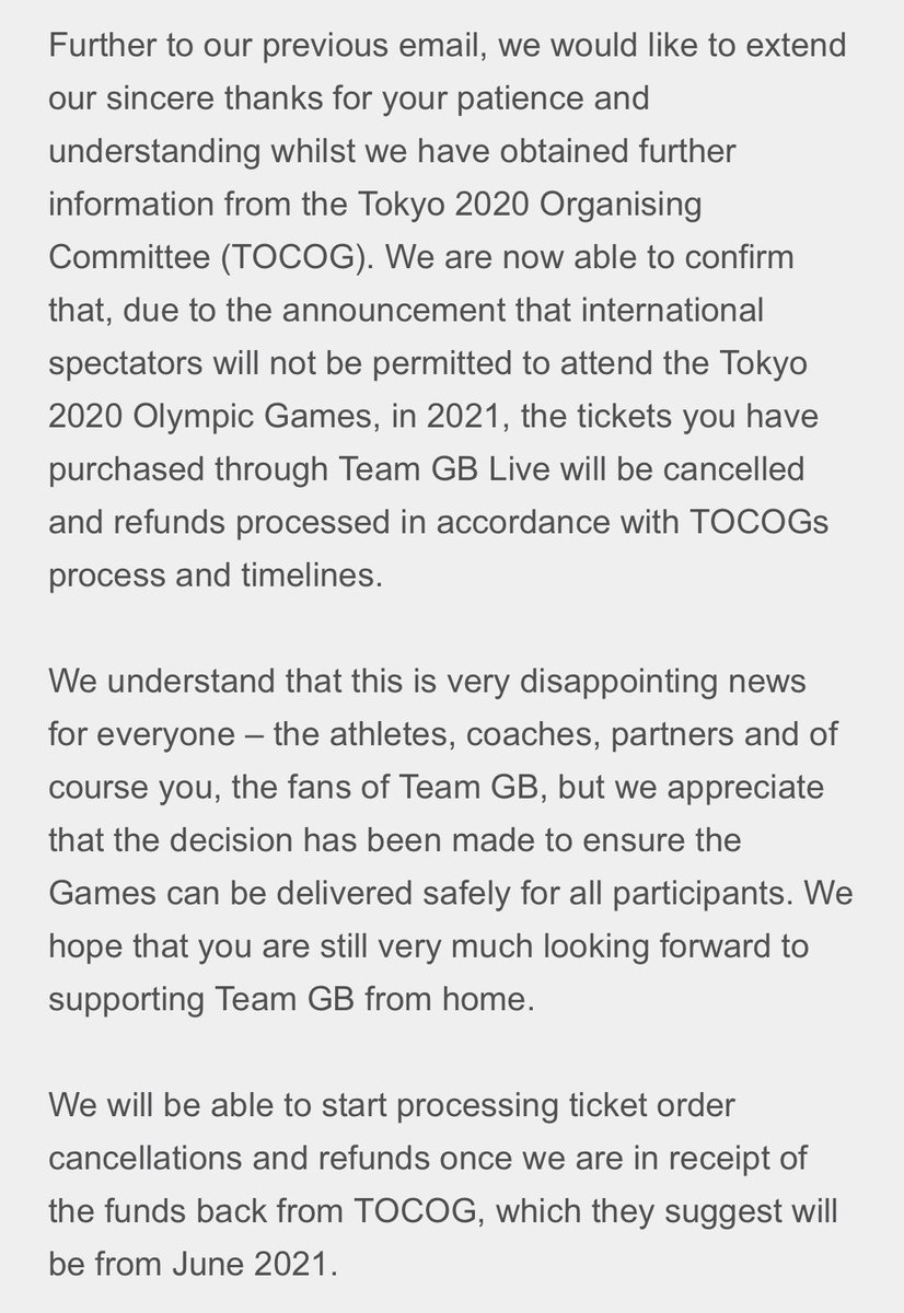 FrancoisPlGNON's tweet photo. @PaulBrown_SA Interesting to see how Team GB is communicating : refund from IOC expected in June 2021.
Cosport is announcing Q3.  « Let’s make the money work for cosport » !! https://t.co/FaFXlfUE90