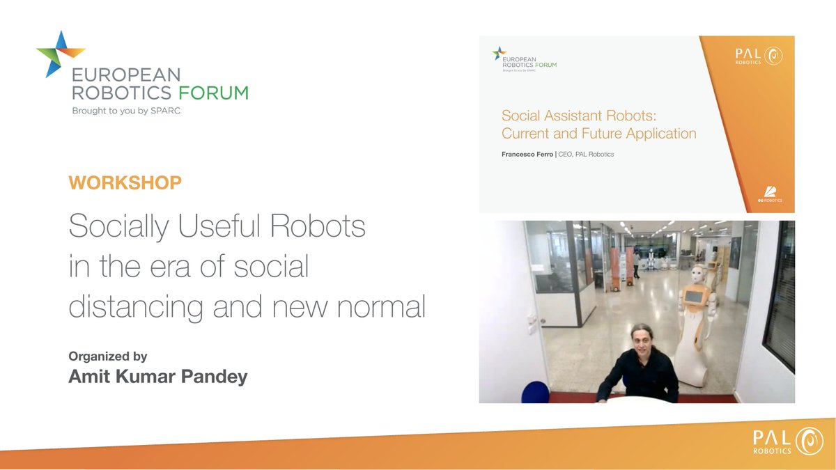 Francesco Ferro (@ferrofrancescoe) on Twitter photo Great Workshop "Socially Useful Robots in the era of social distancing and new normal" #ERF2021 <a href="/eu_Robotics/">euRobotics</a> with #ARI & #TIAGo <a href="/PALRobotics/">PAL Robotics</a> <a href="/AmitKrPandey/">Amit Kumar Pandey</a> @FranziKirstein, <a href="/DocRachidAlami/">Rachid Alami</a> <a href="/RadhikaGudipati/">Radhika Gudipati</a> <a href="/annamitlena/">Annalena Mittlmeier</a> <a href="/SatomiSugiyama/">杉山里実</a> @aldinhasferreir <a href="/clodicaurelie/">Clodic Aurélie</a> Alberto Sanna Great Workshop "Socially Useful Robots in the era of social distancing and new normal" #ERF2021 <a href="/eu_Robotics/">euRobotics</a> with #ARI & #TIAGo <a href="/PALRobotics/">PAL Robotics</a> <a href="/AmitKrPandey/">Amit Kumar Pandey</a> @FranziKirstein, <a href="/DocRachidAlami/">Rachid Alami</a> <a href="/RadhikaGudipati/">Radhika Gudipati</a> <a href="/annamitlena/">Annalena Mittlmeier</a> <a href="/SatomiSugiyama/">杉山里実</a> @aldinhasferreir <a href="/clodicaurelie/">Clodic Aurélie</a> Alberto Sanna