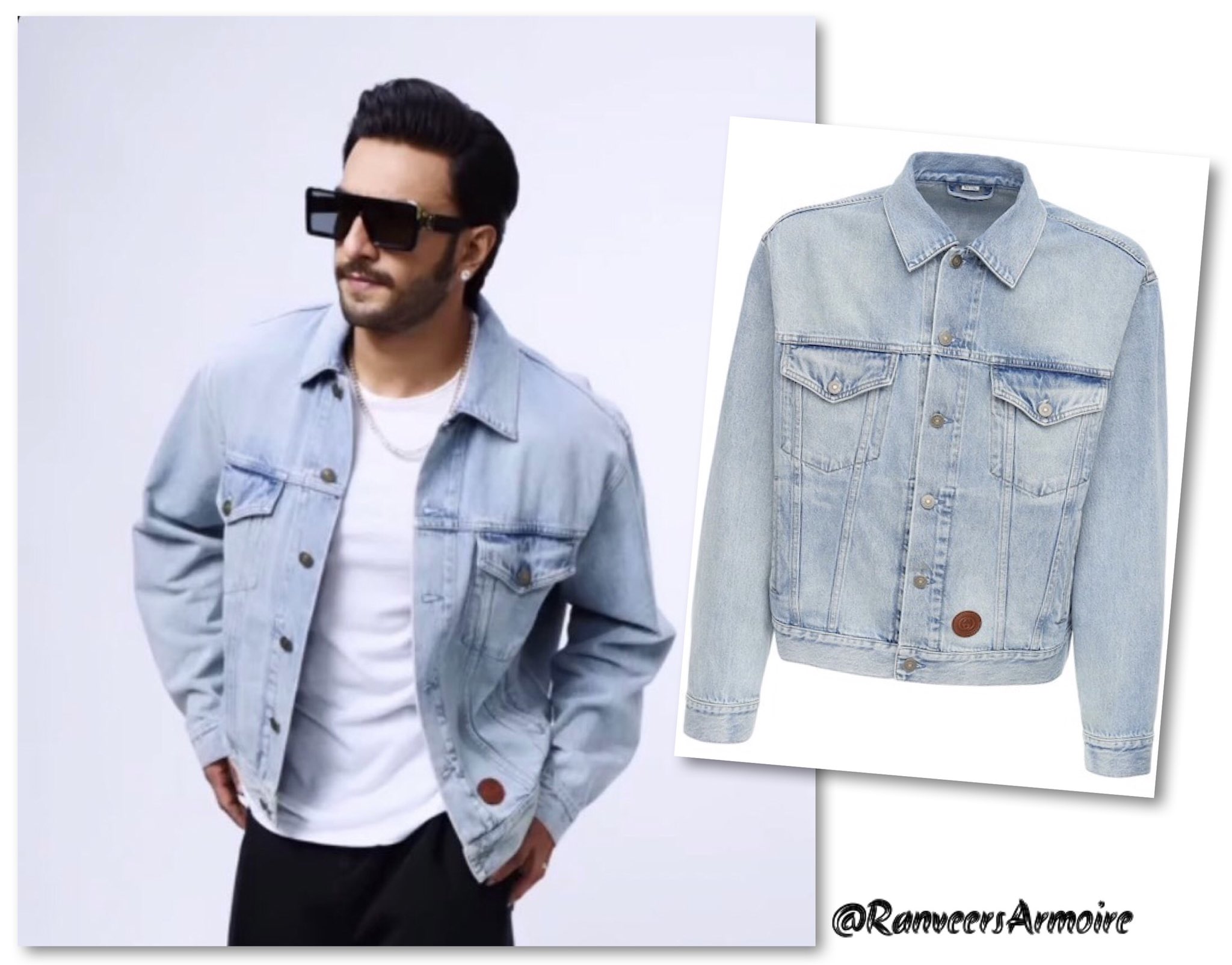 What RS Wore on X: Another day, Another denim jacket 💙 Ranveer